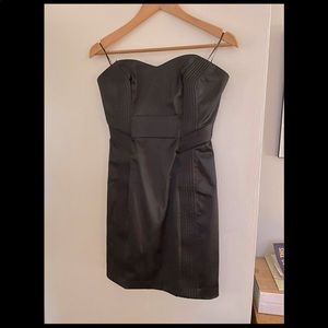 GUESS + Strapless black dress